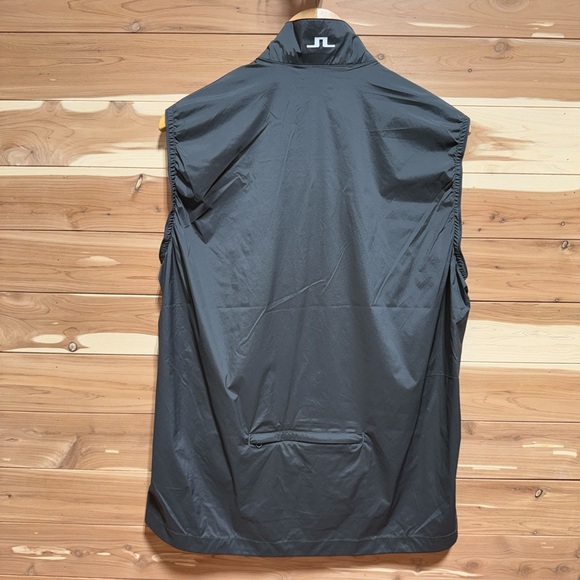 NEW Men’s J. LINDEBERG Stockholm Packable Ash Grey Golf Shell Vest Shell NWT - Picture 3 of 16